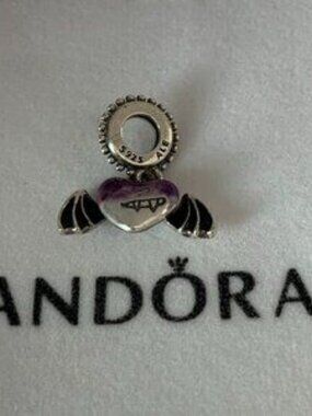 Pandora Vampire Wings Dangle Halloween Charm